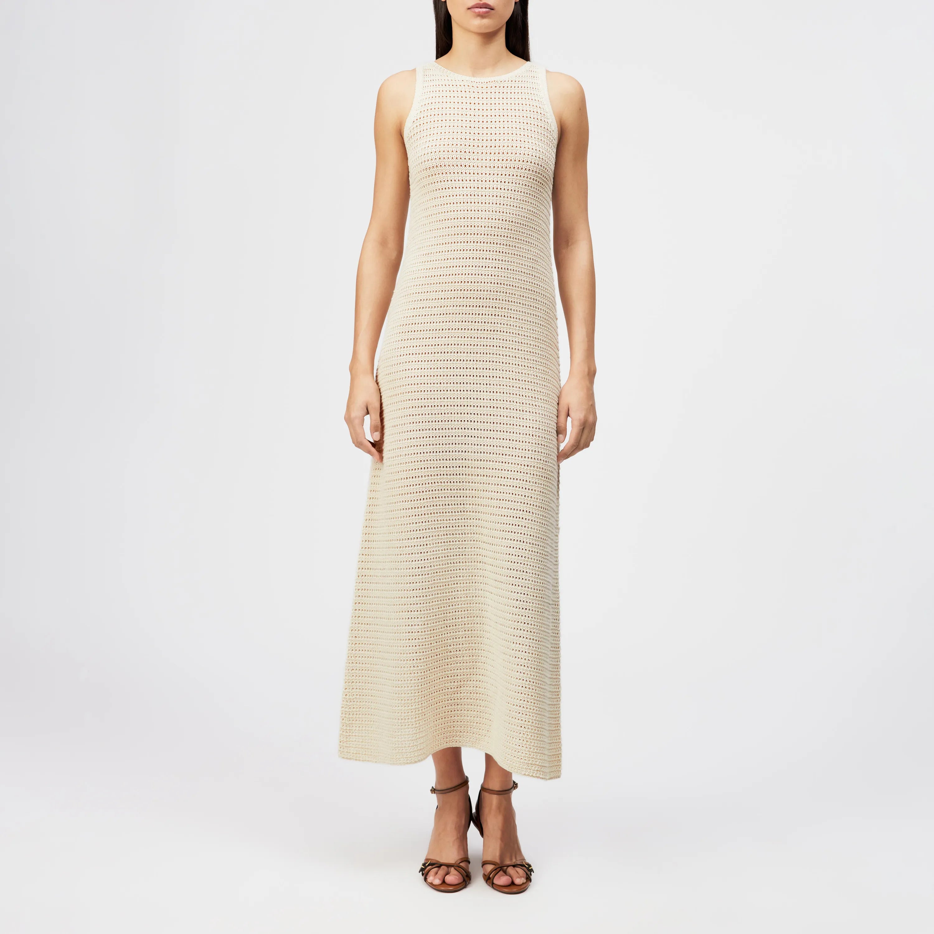 Strickkleid Maxi aus Baumwolle