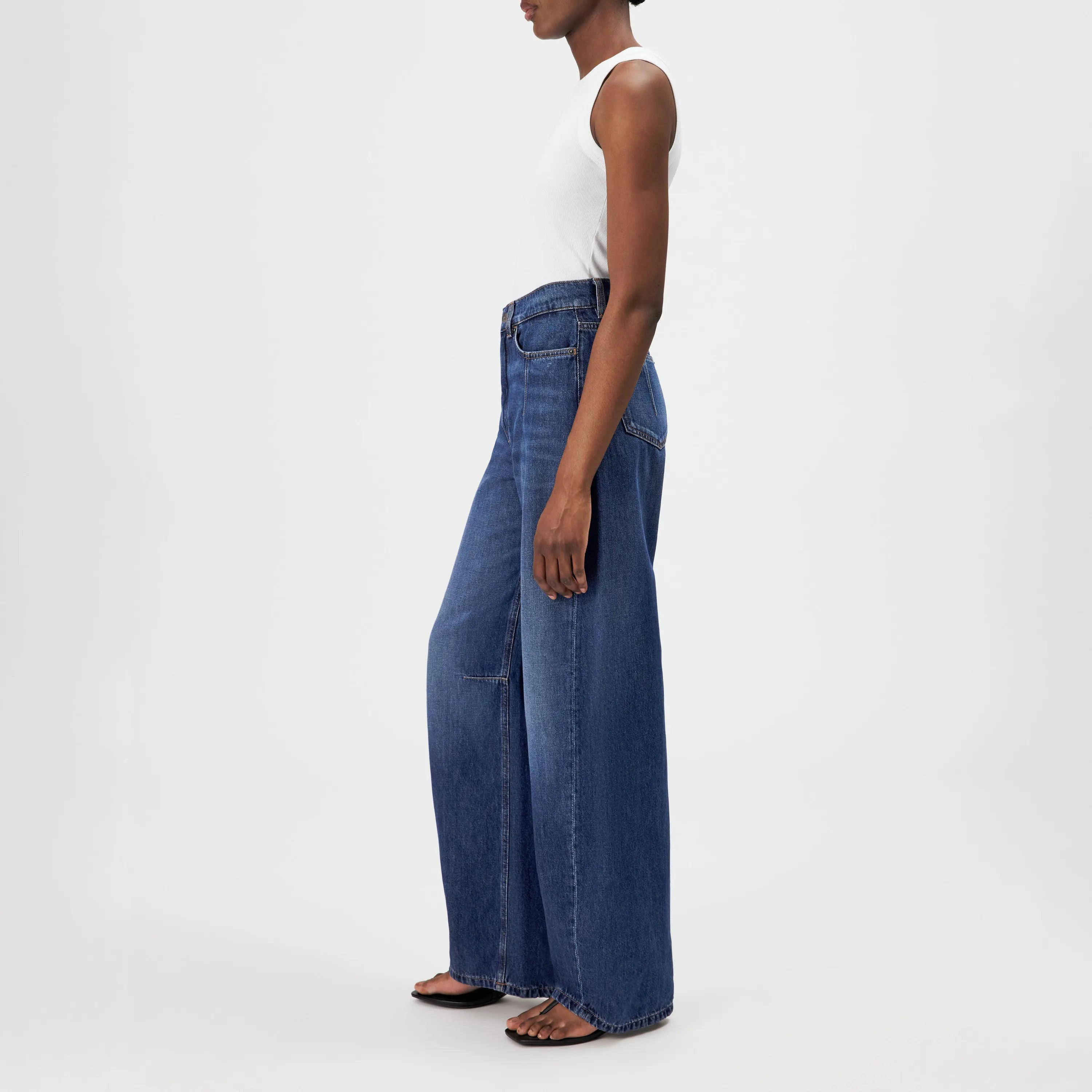Jeans aus Baumwolle Wide Leg