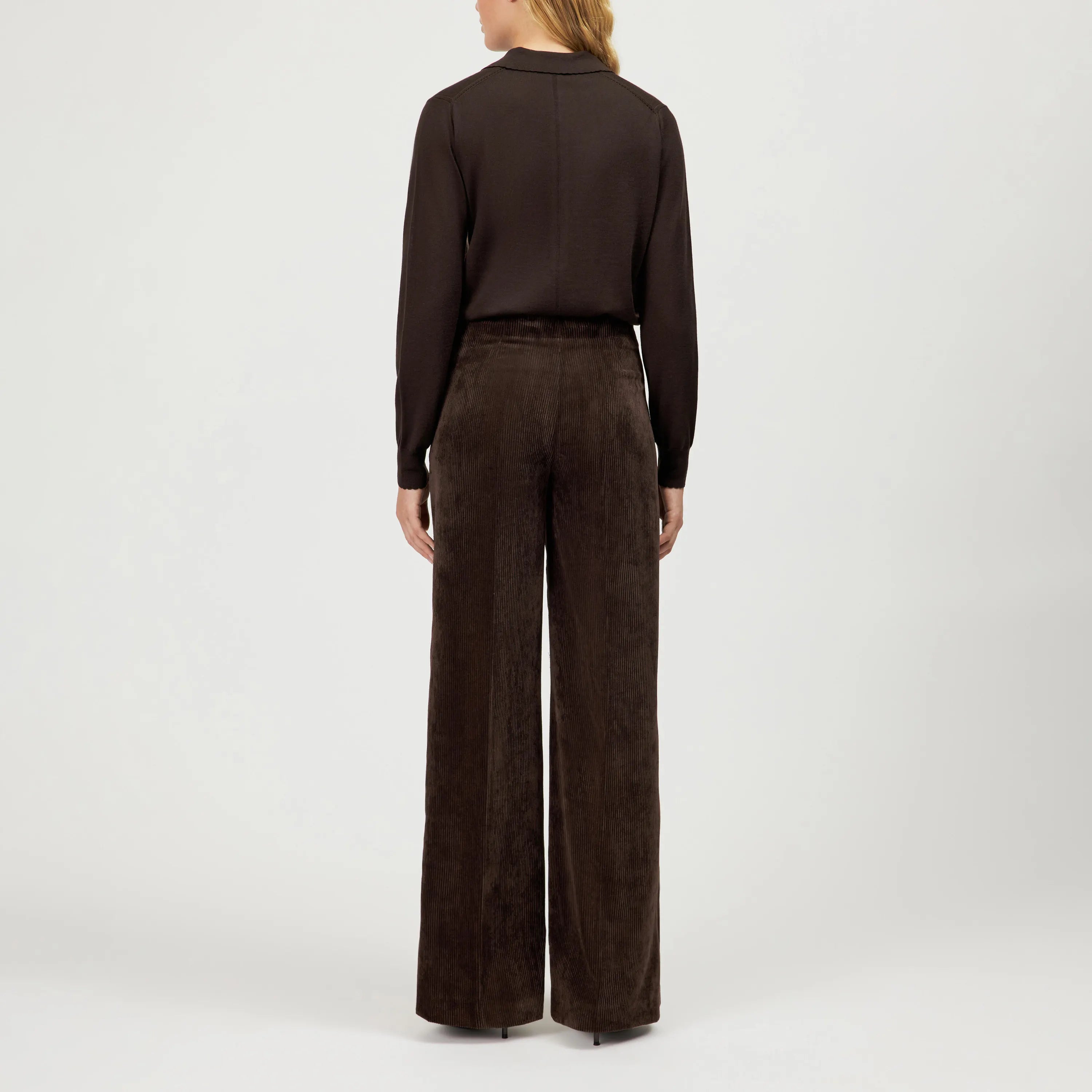 Ripp-Hose mit weitem Bein