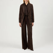 Ripp-Hose mit weitem Bein