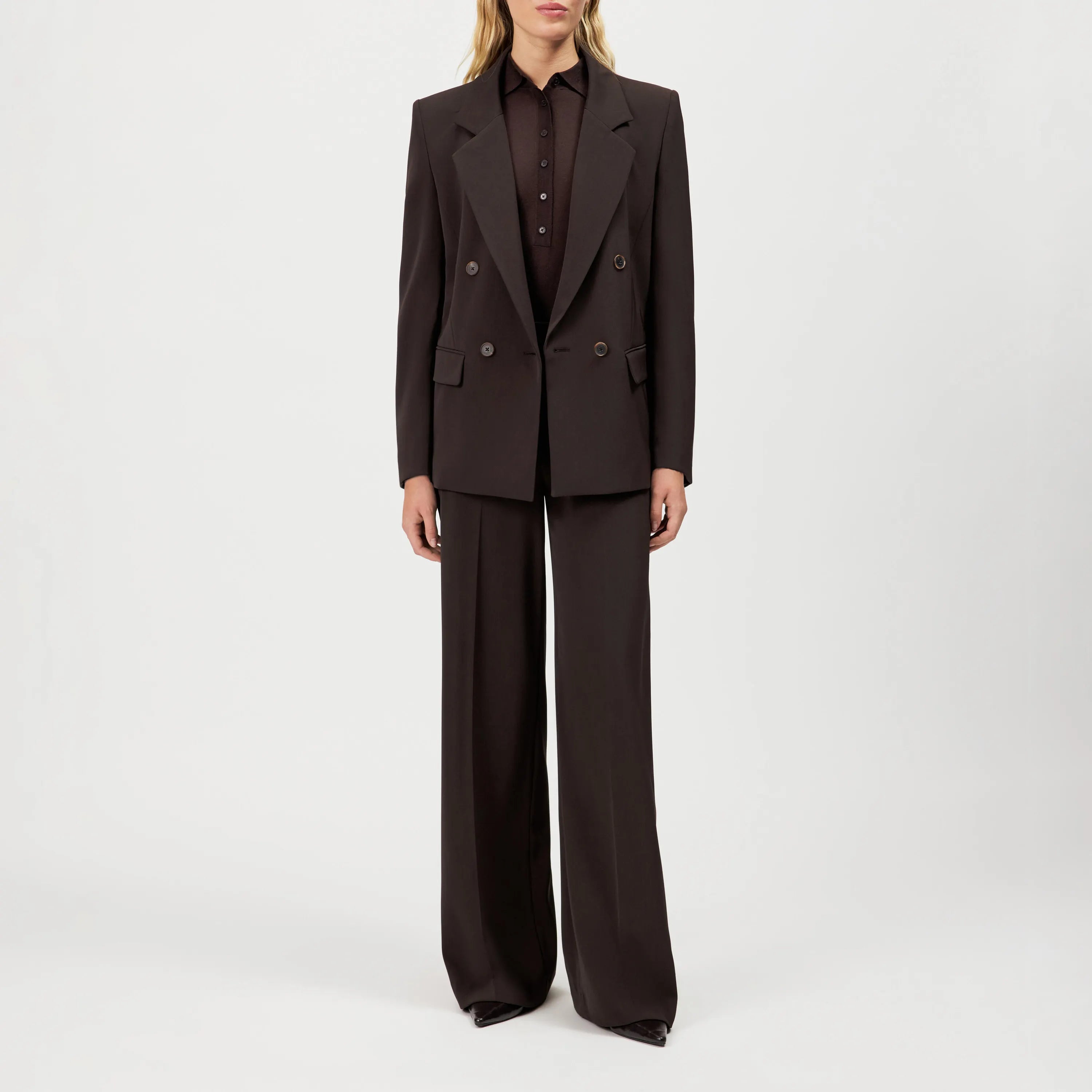Marlenehose mit Bunfalten