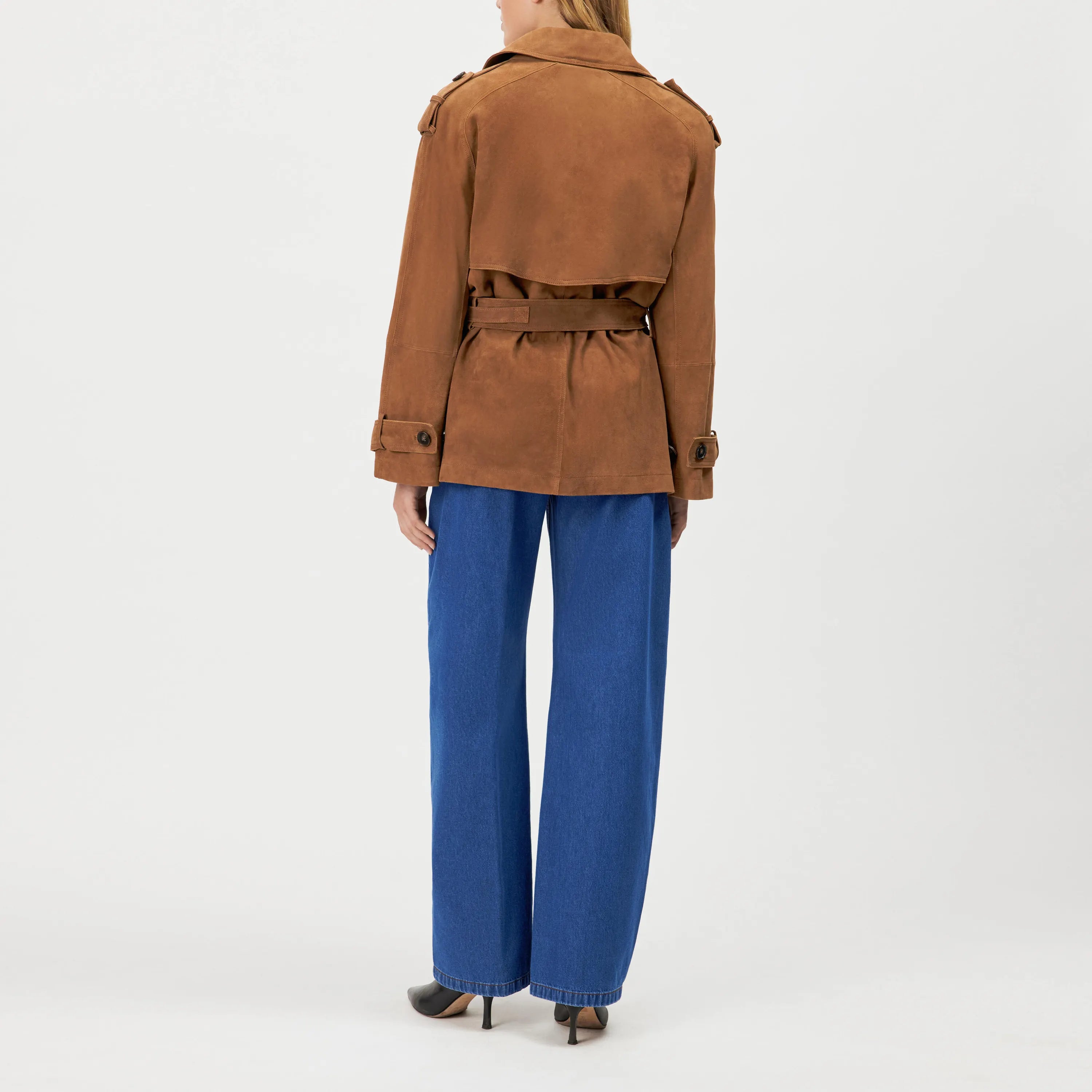 Trenchcoat PENLEY aus Wildleder