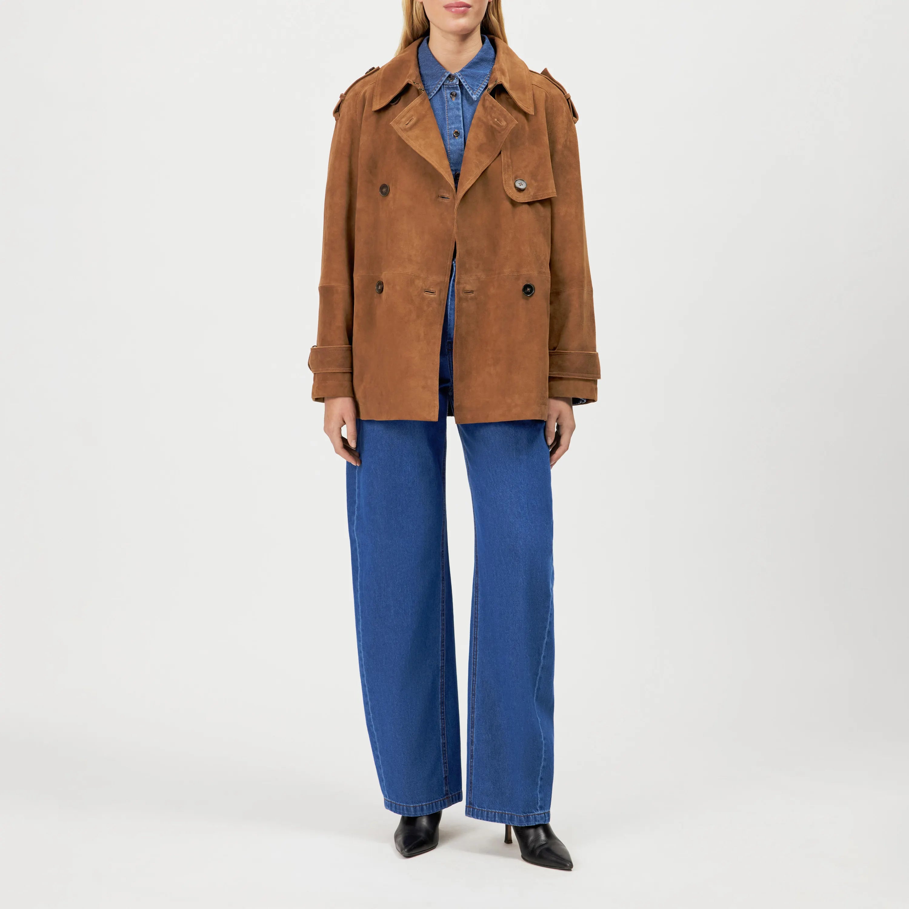 Trenchcoat PENLEY aus Wildleder