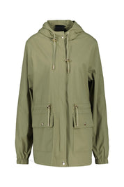 Windbreaker-Jacke mit Kapuze