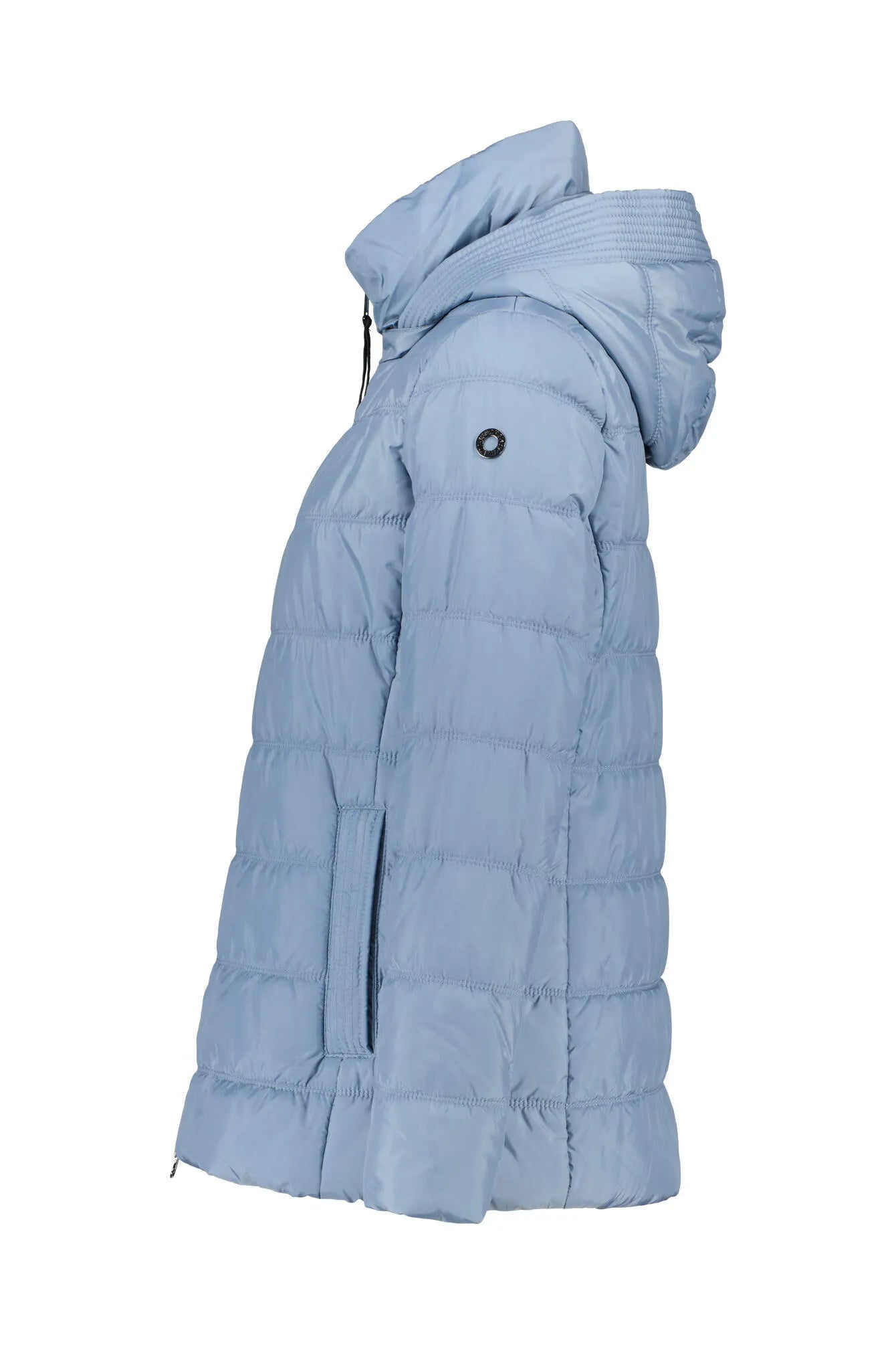 Steppjacke mit abnehmbarer Kapuze