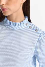 Bluse mit Rüschenkragen