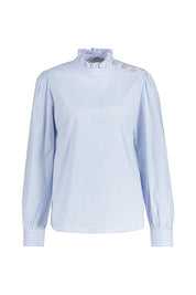 Bluse mit Rüschenkragen