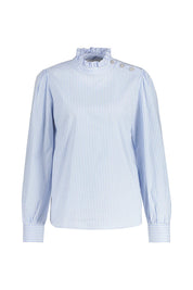 Bluse mit Rüschenkragen