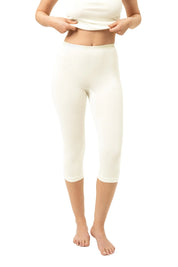 Leggings aus Schurwoll-Seide-Mix