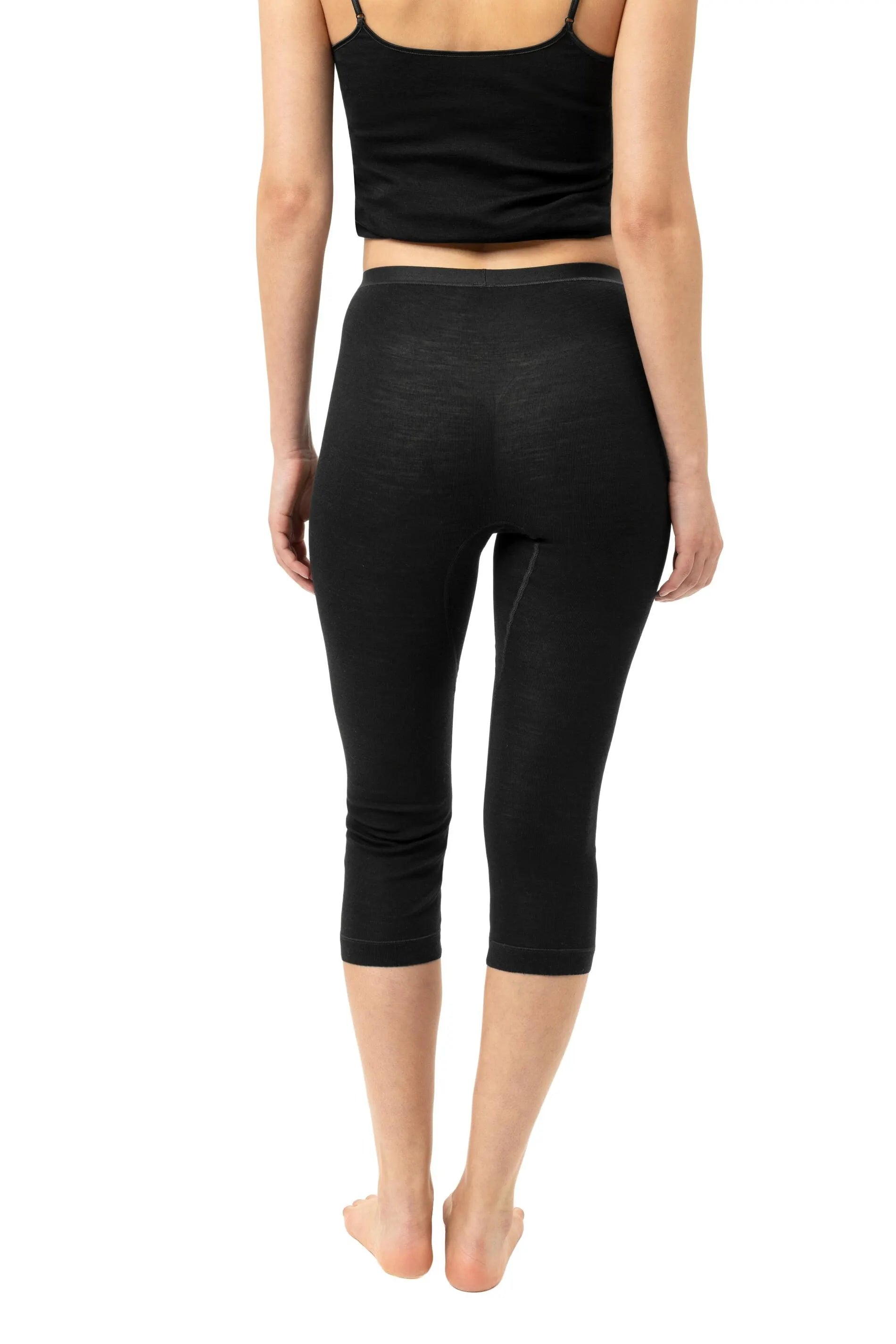Leggings aus Schurwoll-Seide-Mix