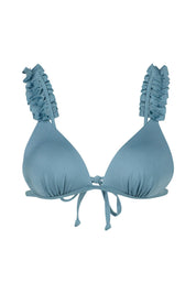 Triangel-Bikini-Top mit Rüschen
