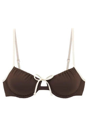 Bügel-Bikini-Top mit Raffung