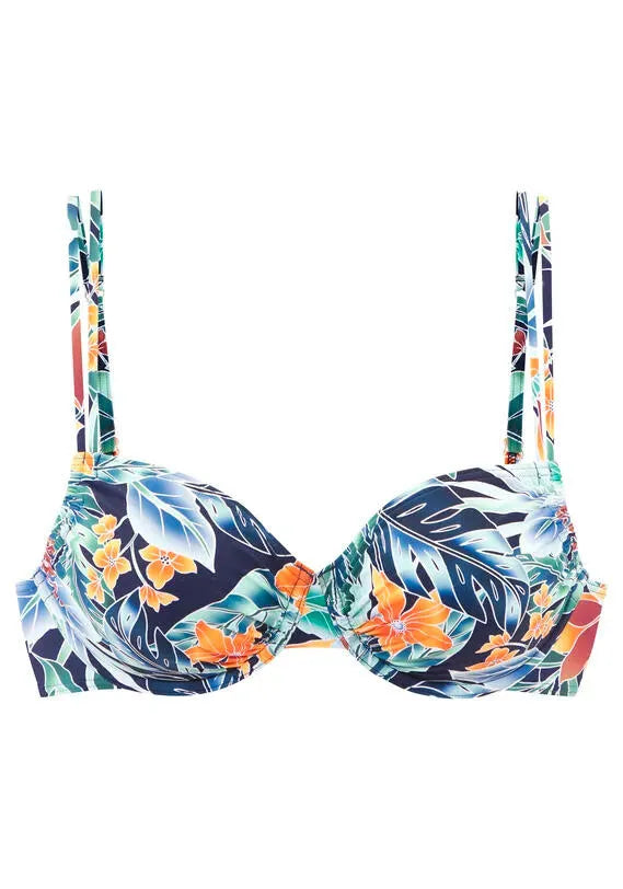 Bügel-Bikini-Top floral