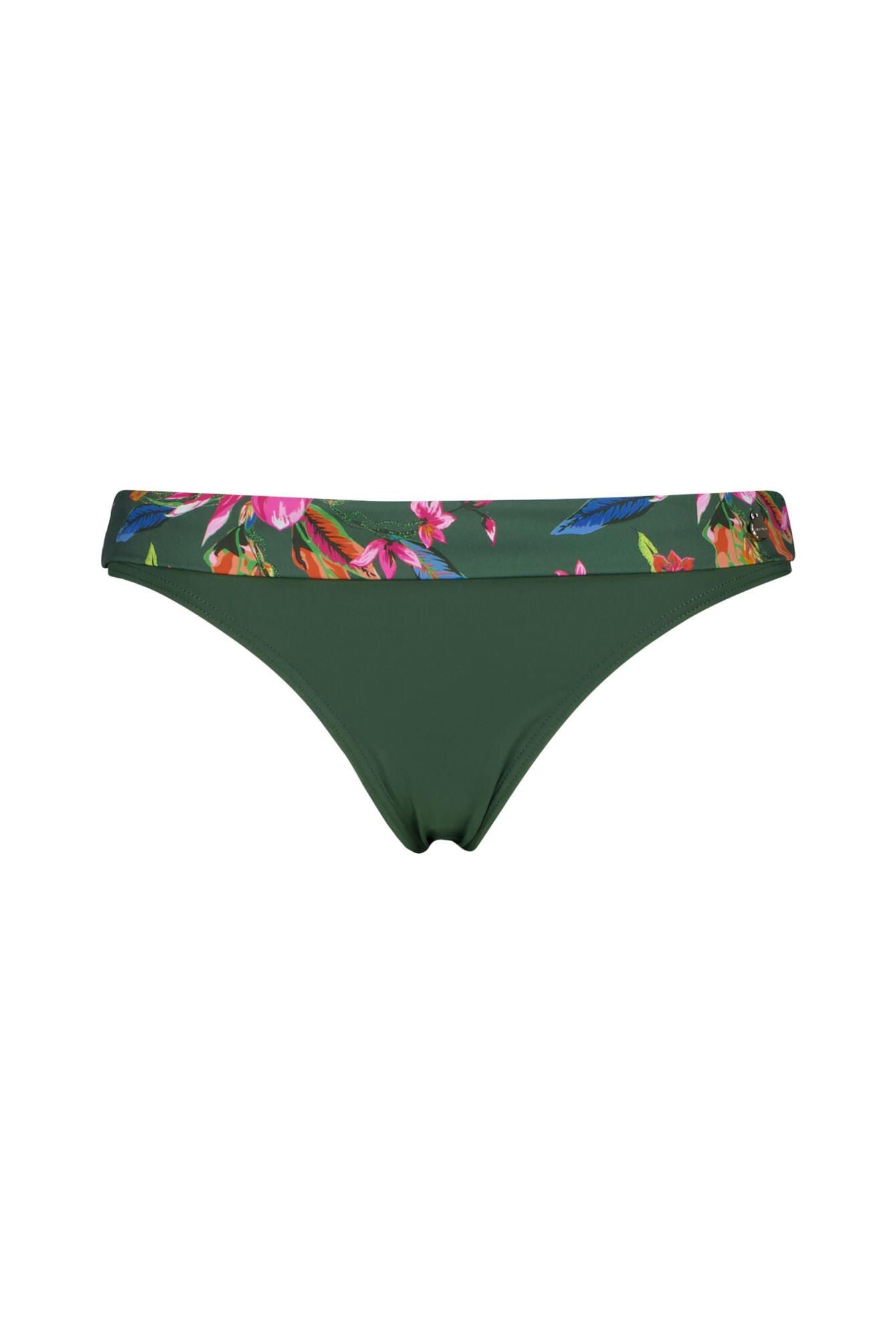 Bikini-Slip floral mit Umschlag