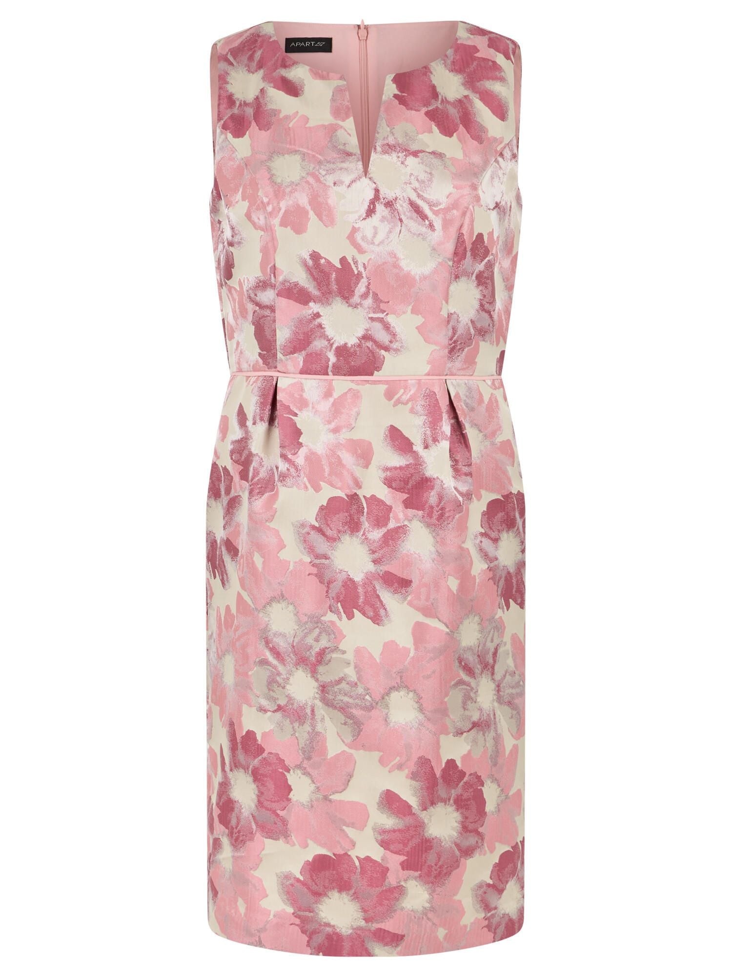 Etuikleid Mini mit floralem Jacquard