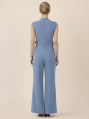 Jumpsuit Maxi mit Stehkragen