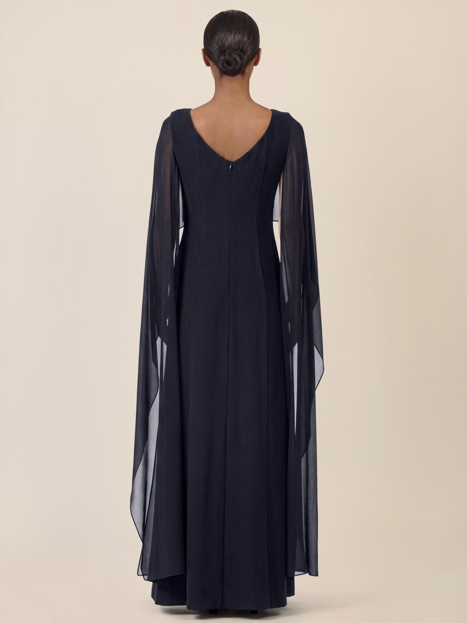 Abendkleid Maxi mit Cape