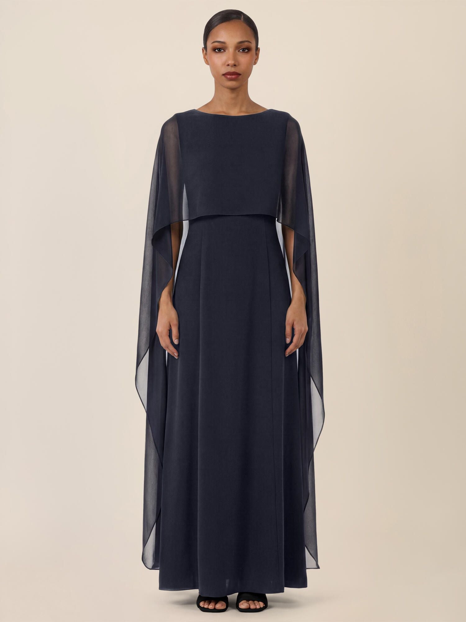 Abendkleid Maxi mit Cape
