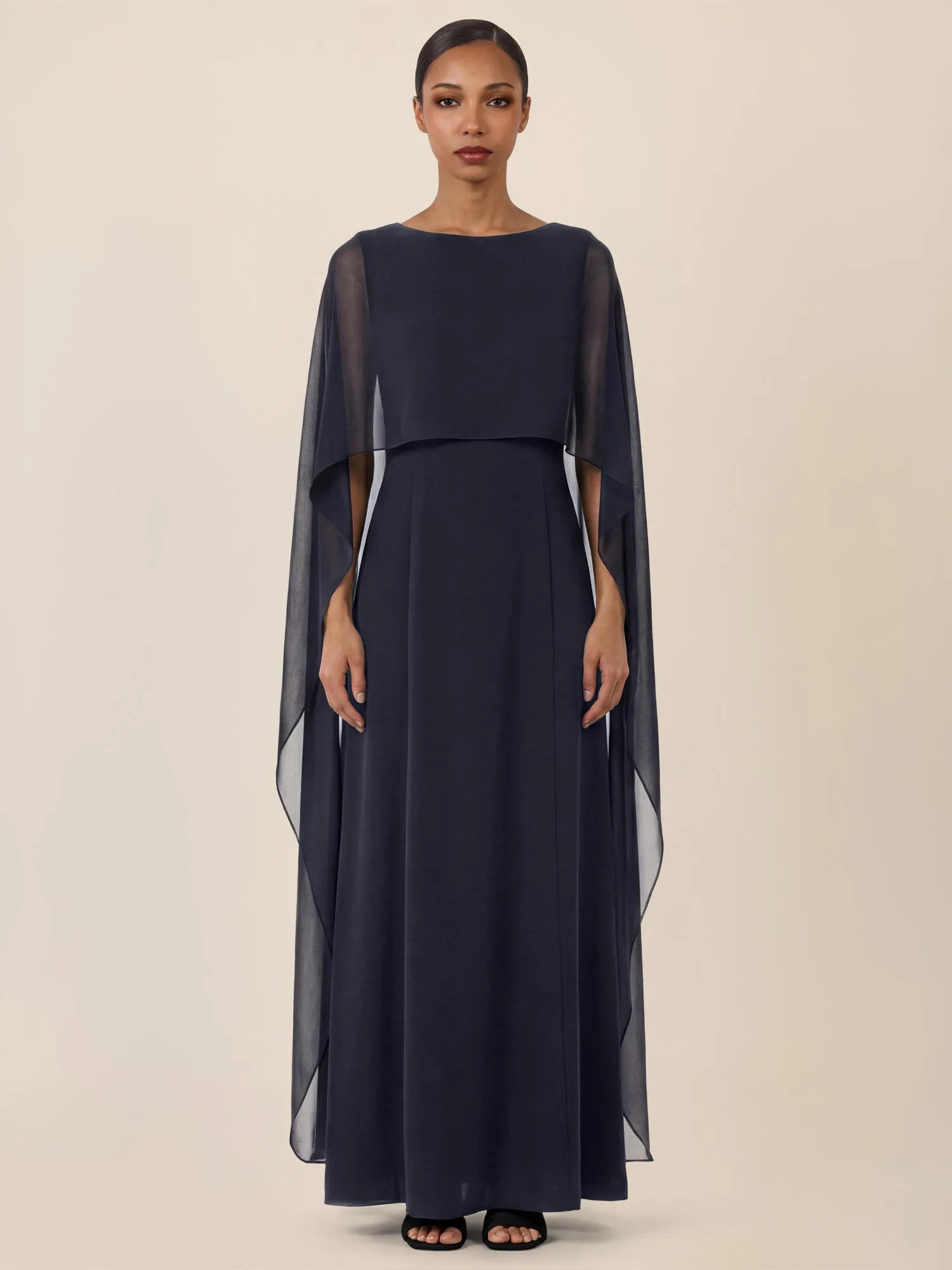 Abendkleid Maxi mit Cape