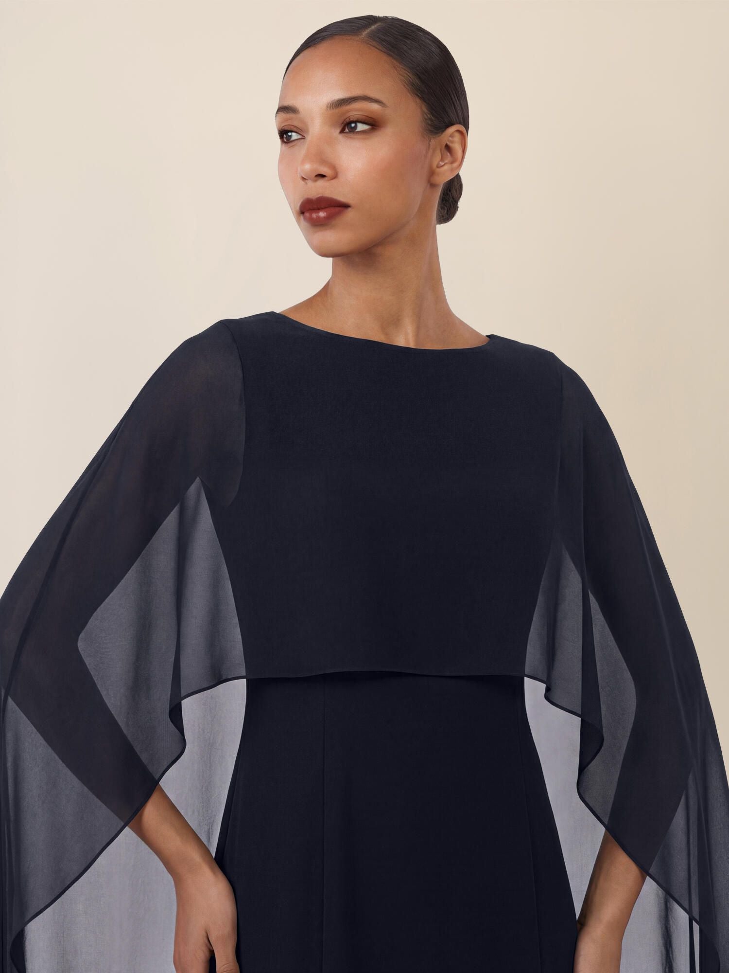 Abendkleid Maxi mit Cape