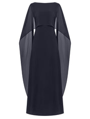Abendkleid Maxi mit Cape