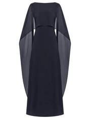 Abendkleid Maxi mit Cape