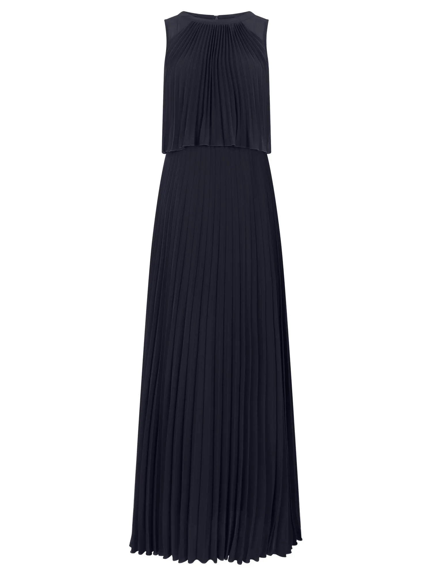 Plisseekleid Maxi aus Chiffon