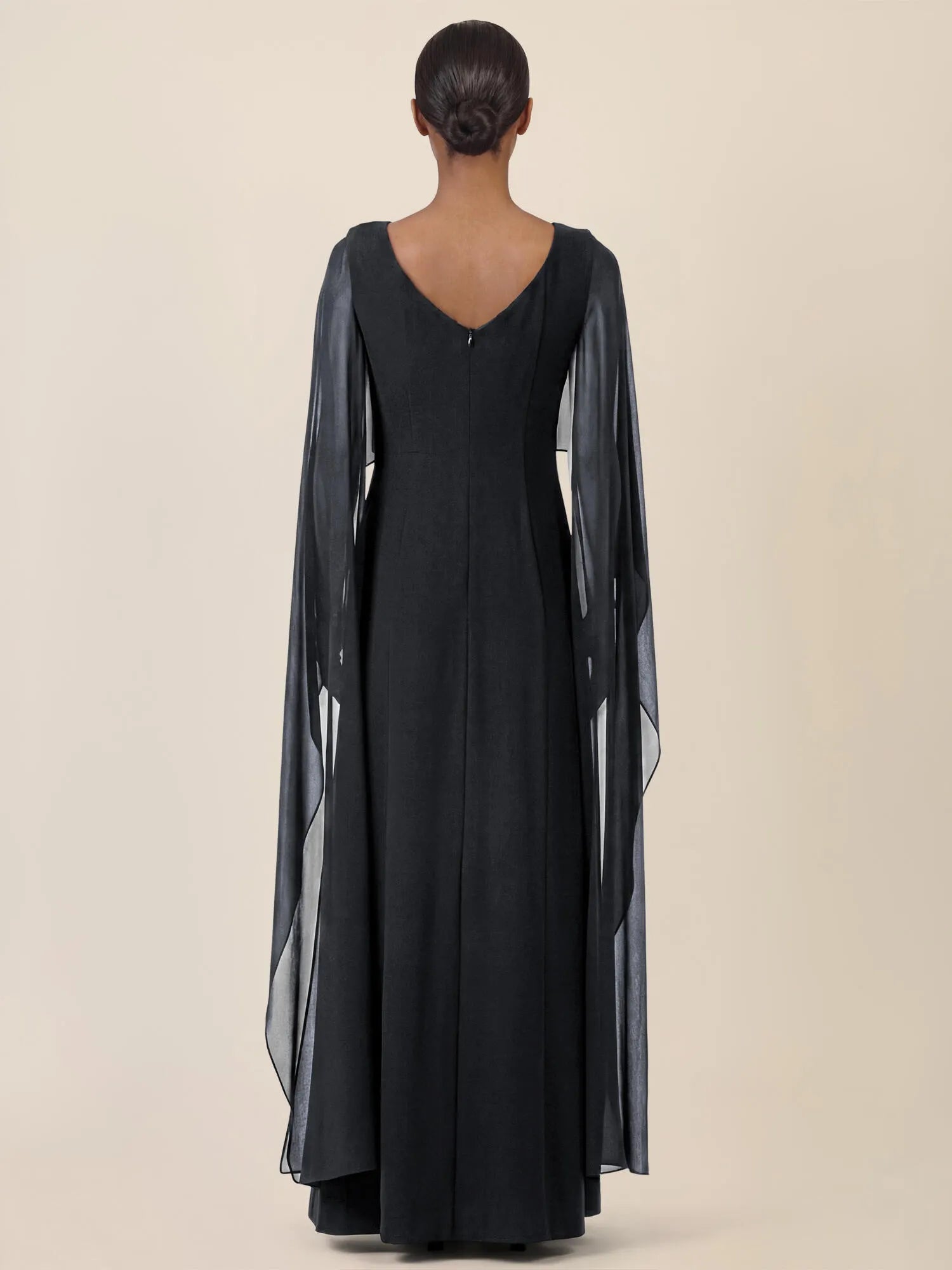 Abendkleid Maxi mit Cape