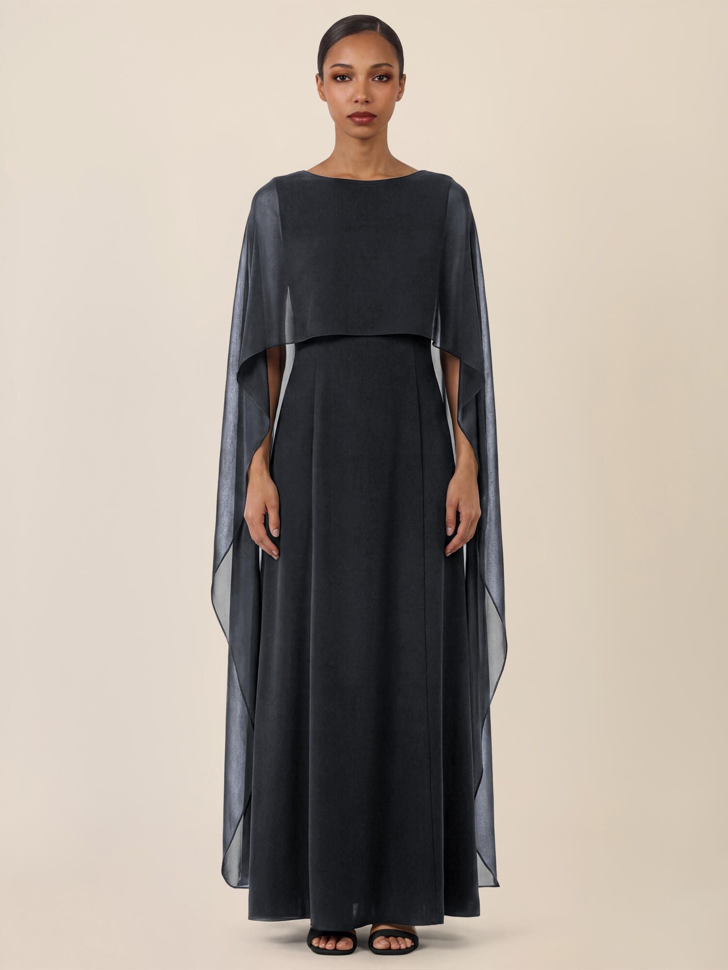 Abendkleid Maxi mit Cape