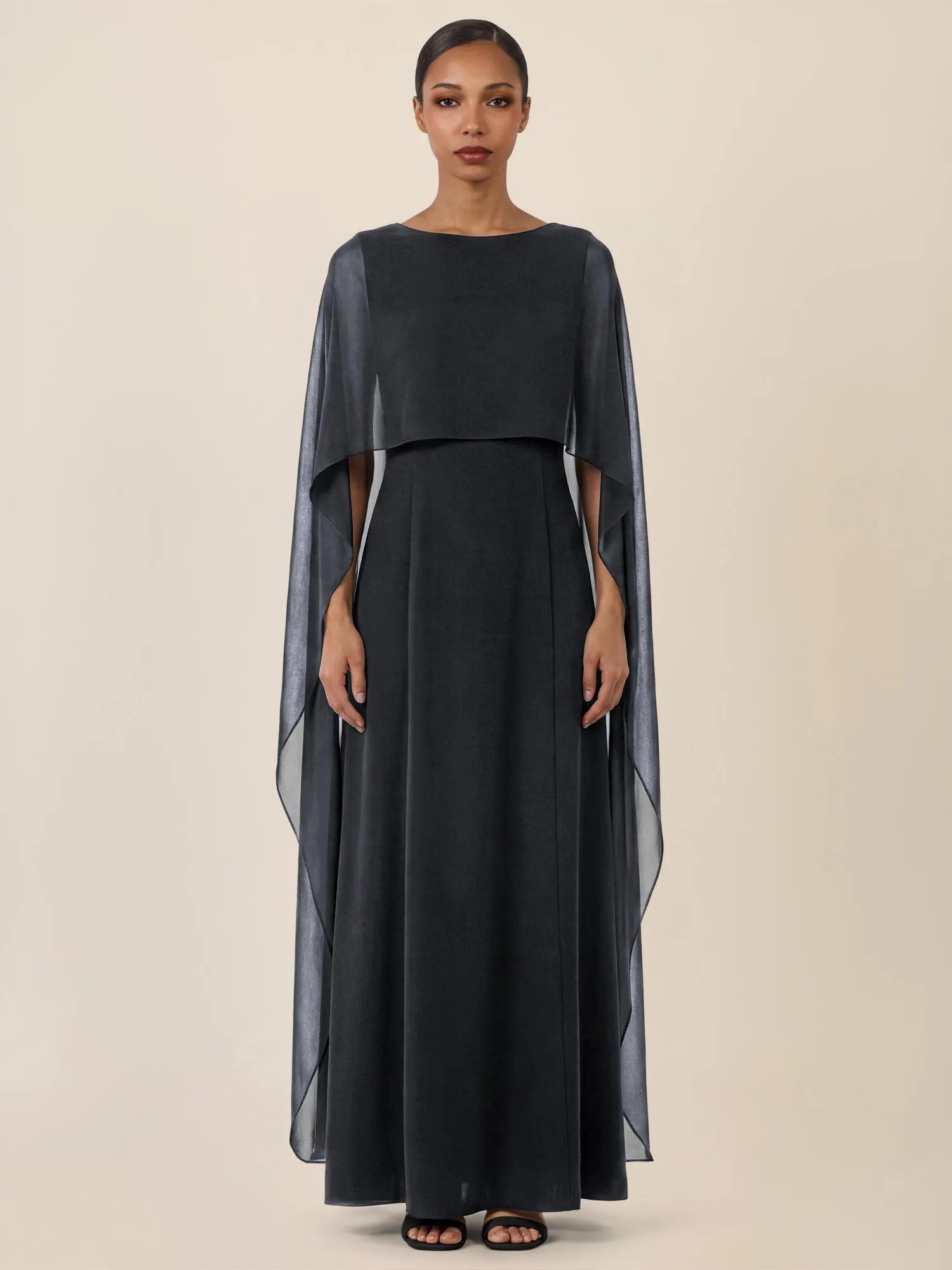 Abendkleid Maxi mit Cape