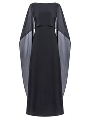 Abendkleid Maxi mit Cape