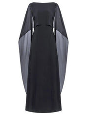 Abendkleid Maxi mit Cape