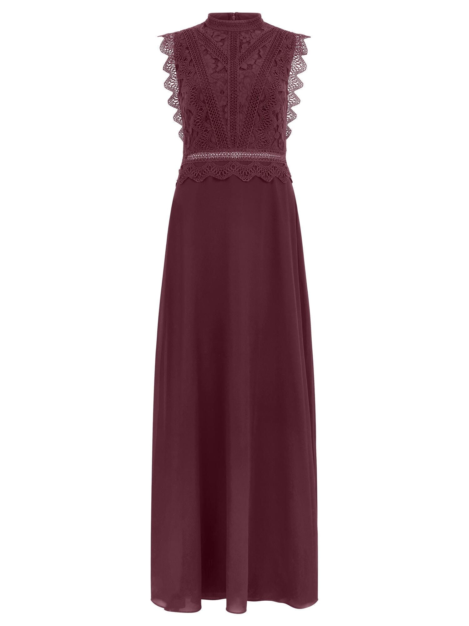 Abendkleid Maxi mit Stehkragen