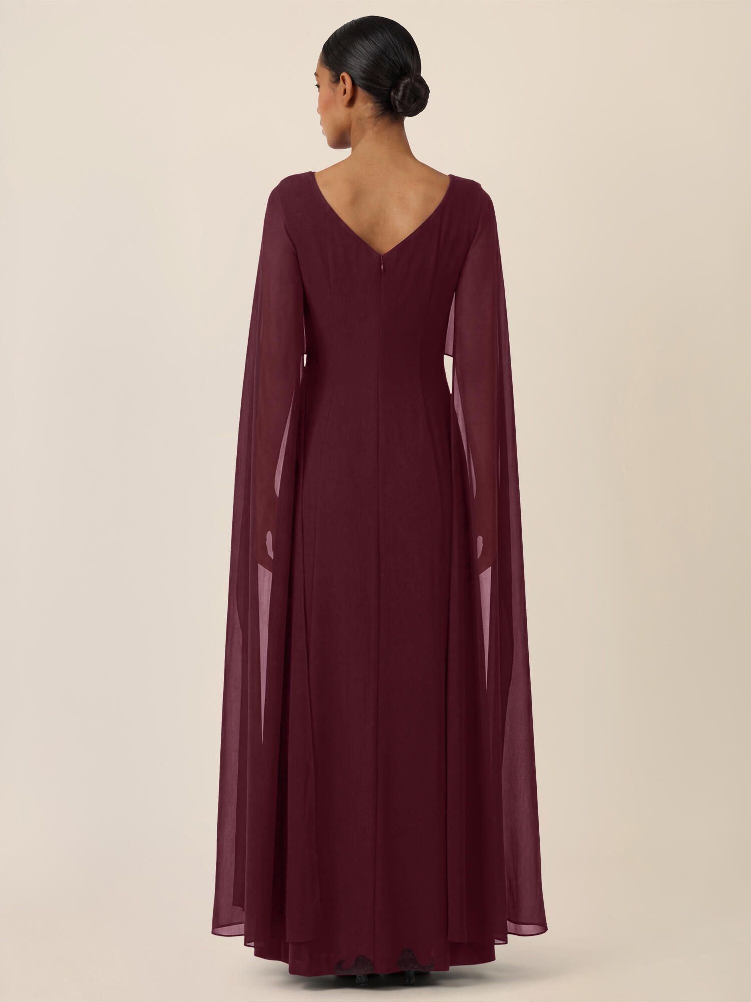 Abendkleid Maxi mit Cape