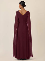 Abendkleid Maxi mit Cape