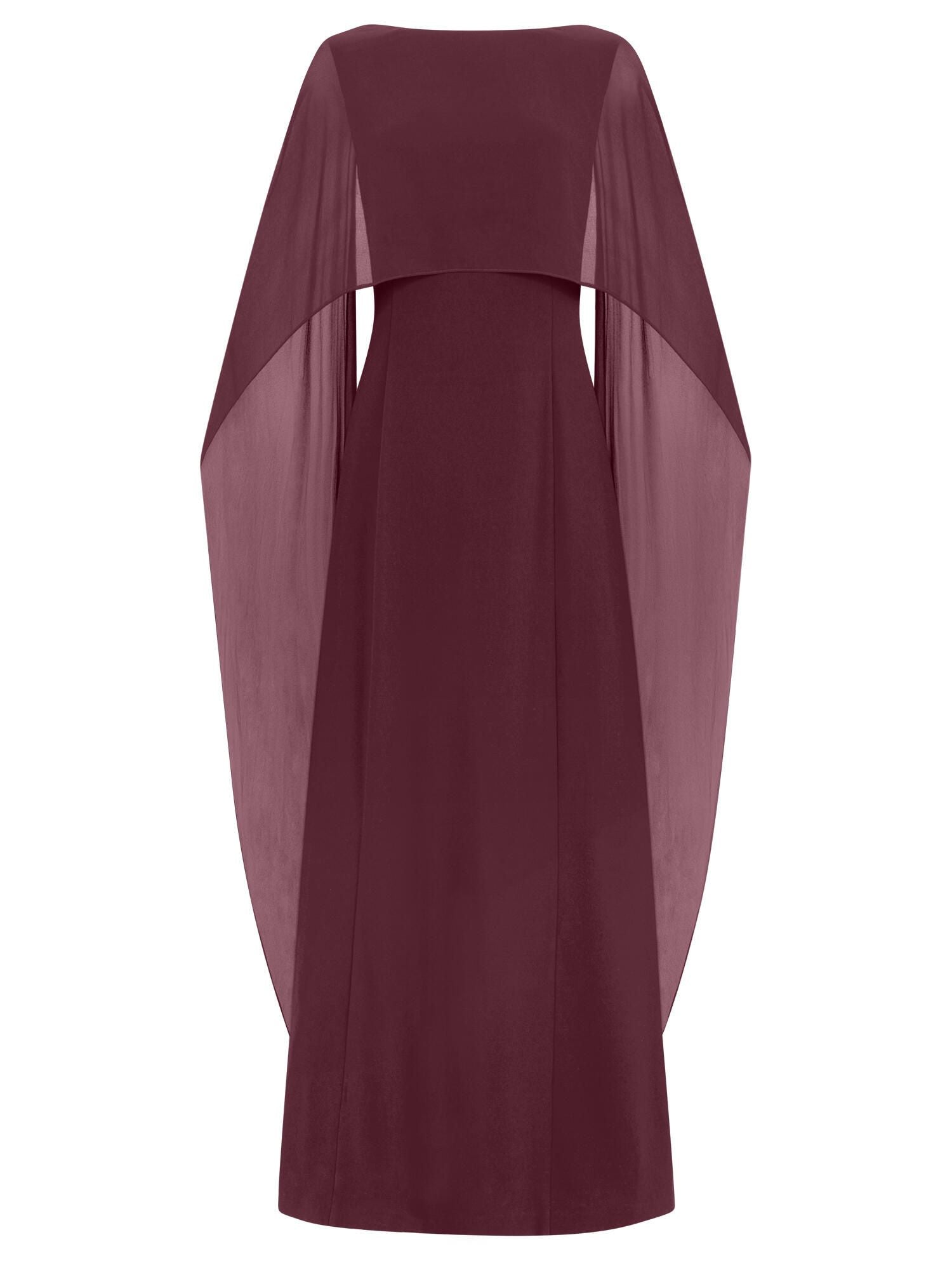 Abendkleid Maxi mit Cape
