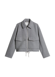 Übergangsjacke aus Wollmix
