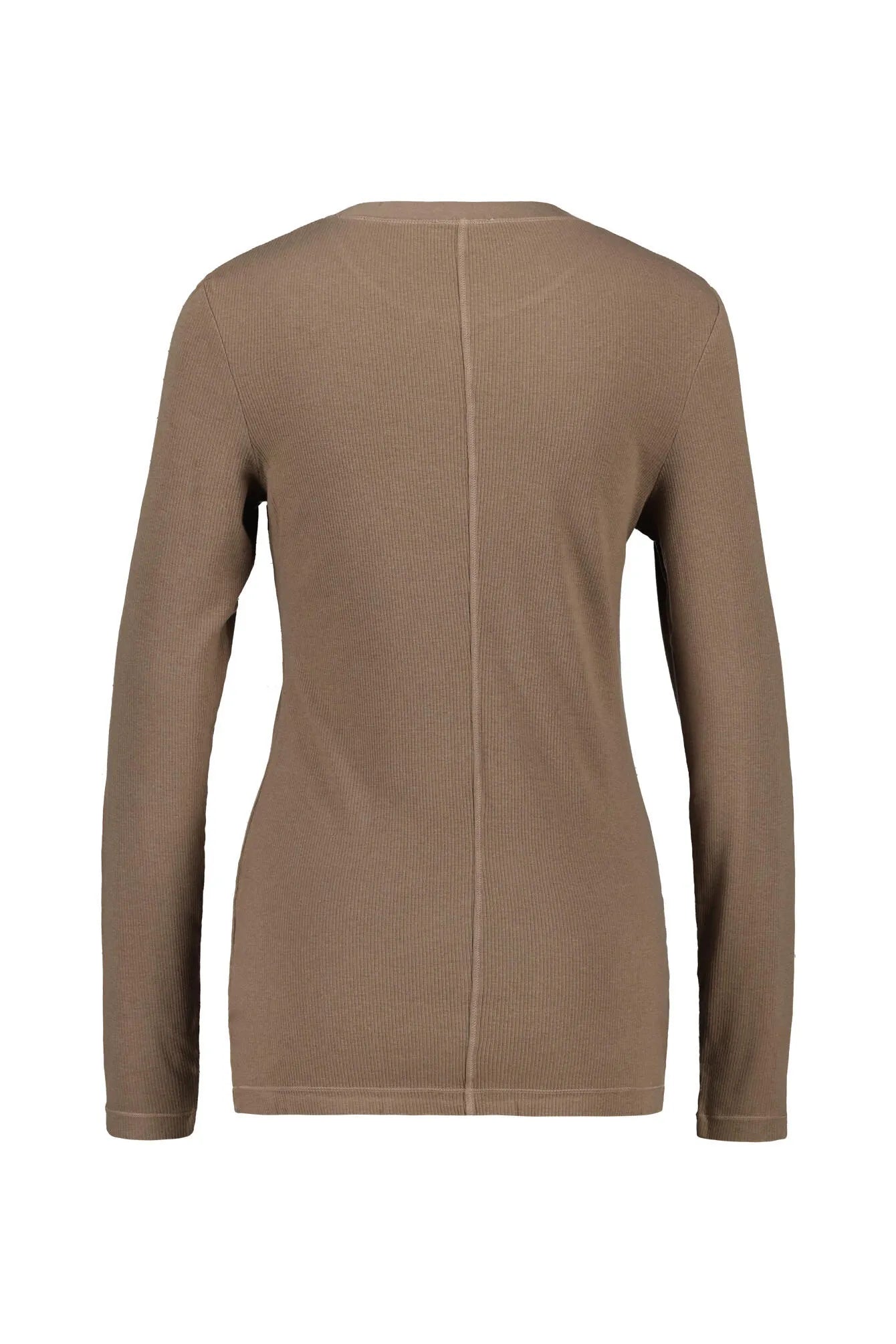Ripp-Langarmshirt aus Baumwolle