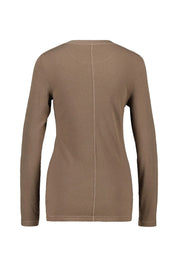 Ripp-Langarmshirt aus Baumwolle
