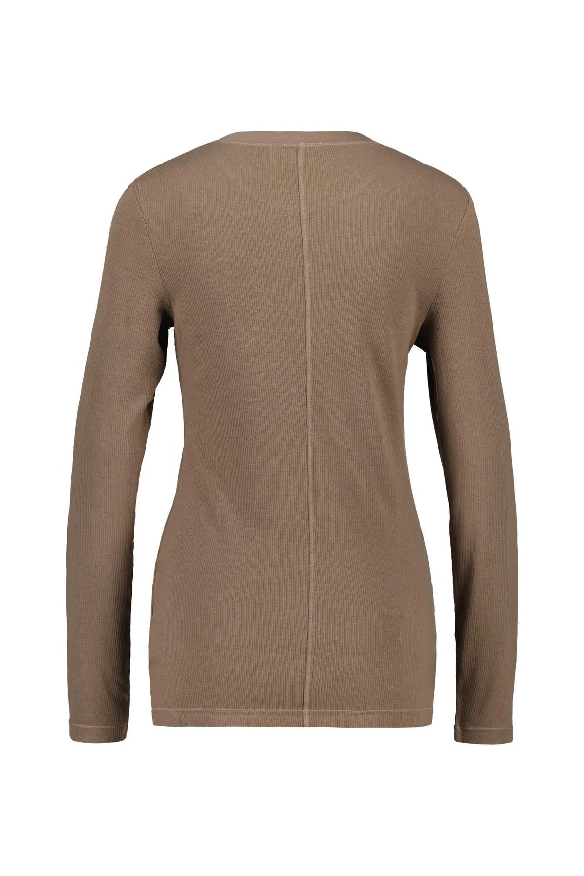 Ripp-Langarmshirt aus Baumwolle