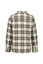 Bluse mit Rüschenkragen