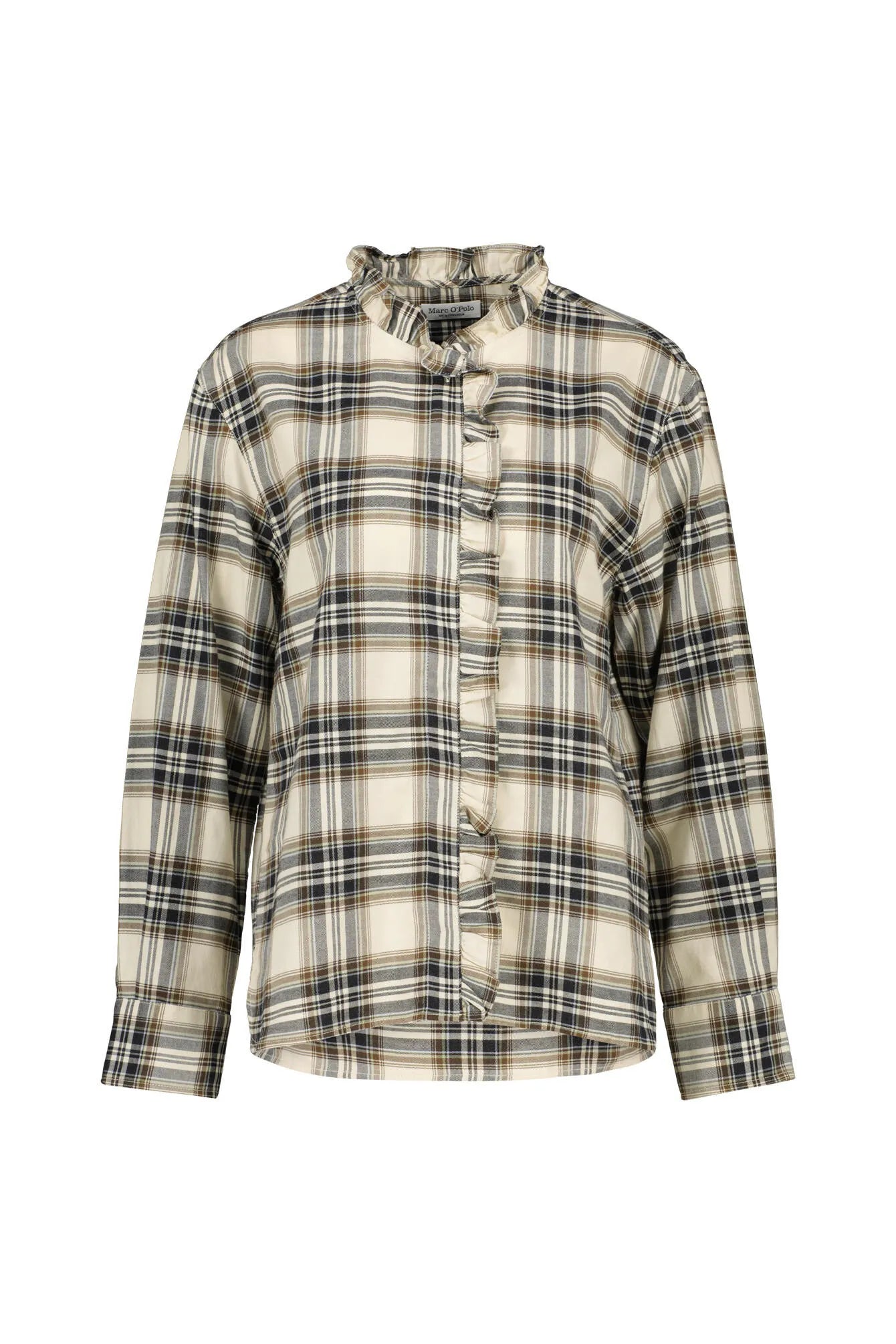 Bluse mit Rüschenkragen