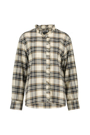 Bluse mit Rüschenkragen