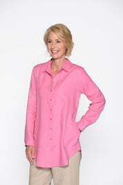 Longbluse aus Leinen