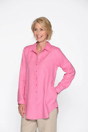Longbluse aus Leinen