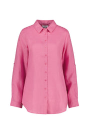 Longbluse aus Leinen