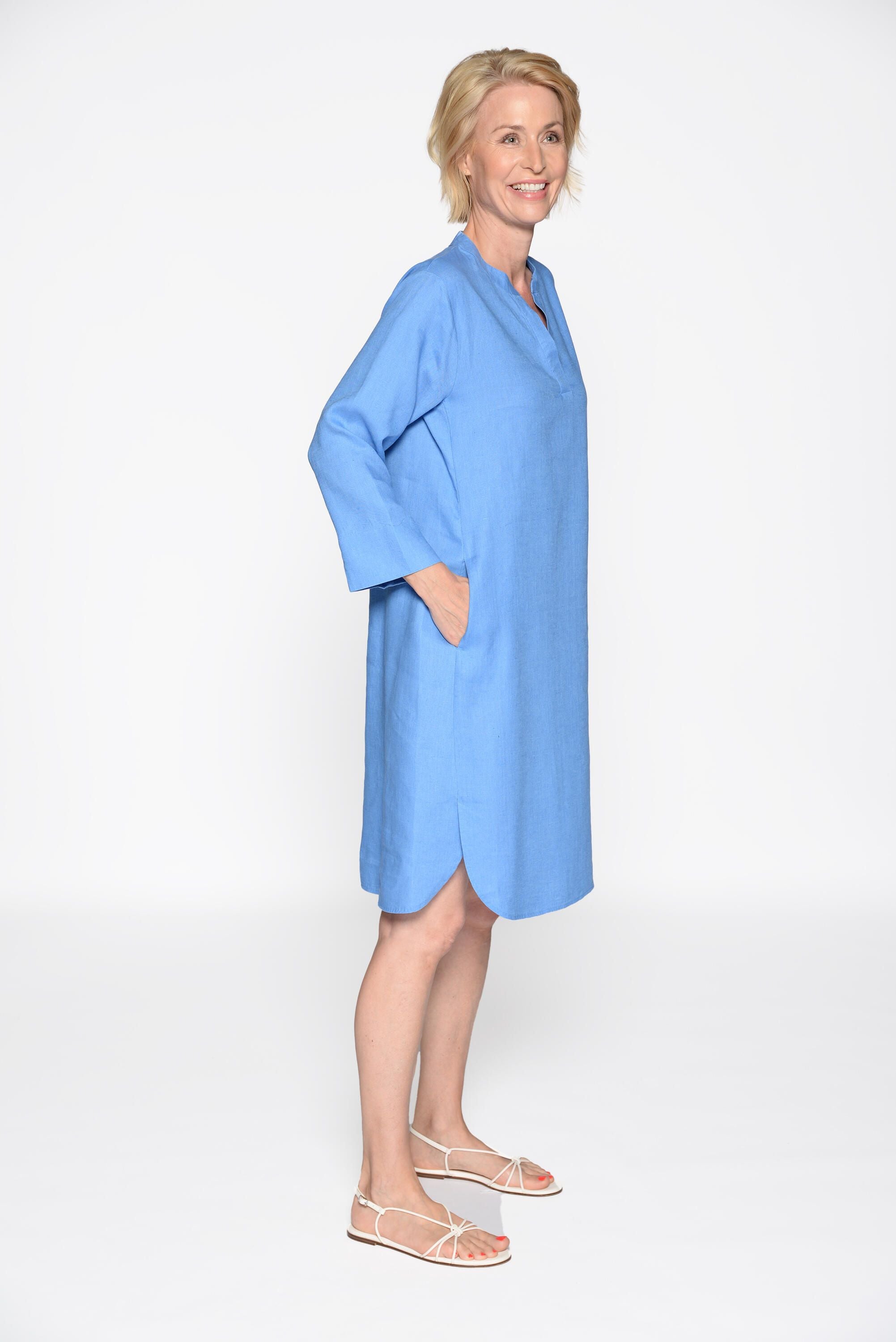 Freizeitkleid Midi aus Leinen