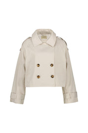 Trench-Jacke aus Baumwollmix