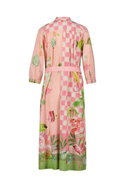 Blusenkleid Maxi aus Viskosemix