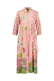 Blusenkleid Maxi aus Viskosemix